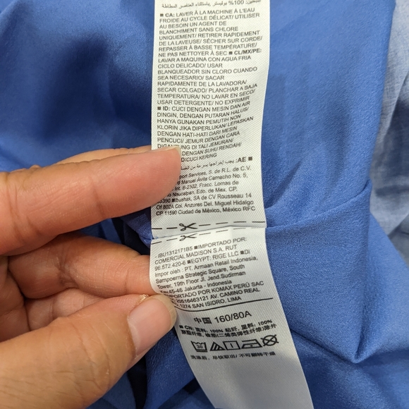 Old Navy Cornflower Blue Floral Cami Dress Tea/Maxi Length Size XS - Picture 9 of 10